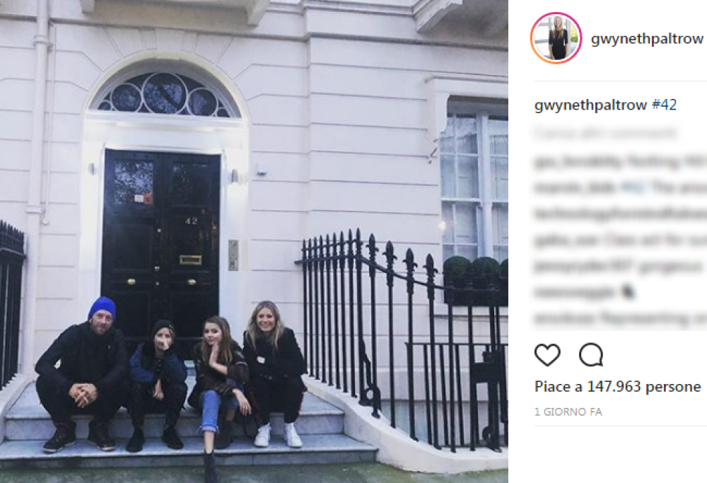 Un’altra foto da famiglia allargata per Chris Martin e Gwyneth Paltrow