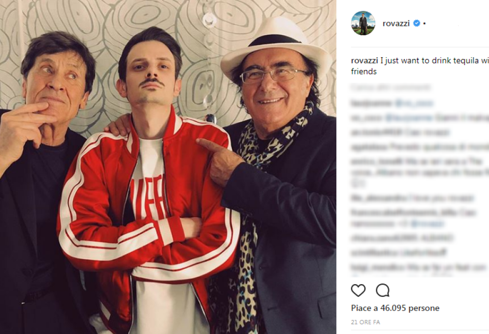 La nuova foto virale: Fabio Rovazzi con Gianni Morandi e Al Bano