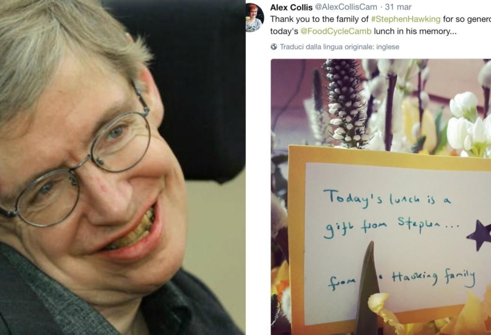 Stephen Hawking: il suo ultimo regalo ha commosso gli inglesi