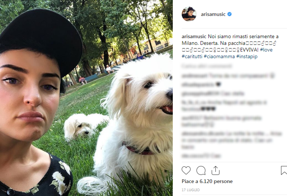 Arisa: “Dopo la fine dell’amore mi sono dedicata ai miei cani”