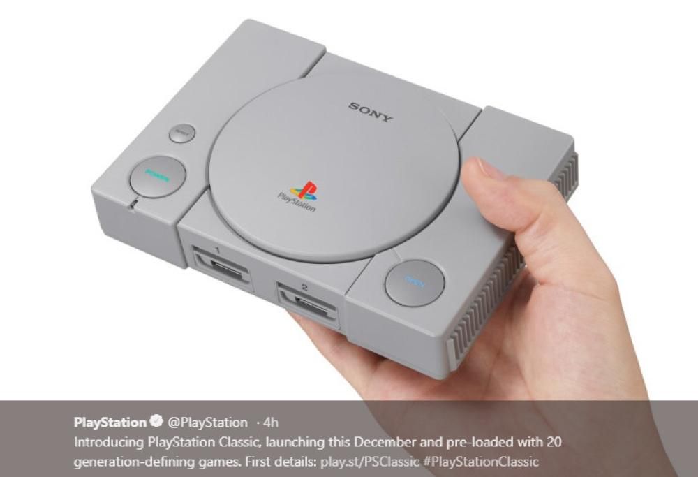 Esce la PlayStation Classic, la versione mini della celebre console Sony