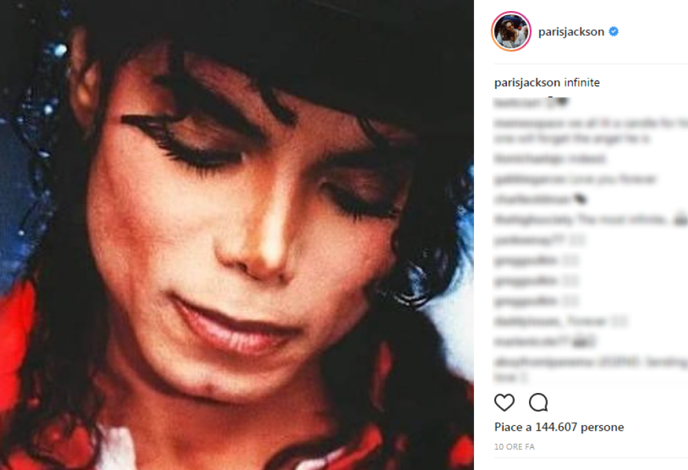 Paris Jackson ricorda suo padre: “Infinito”