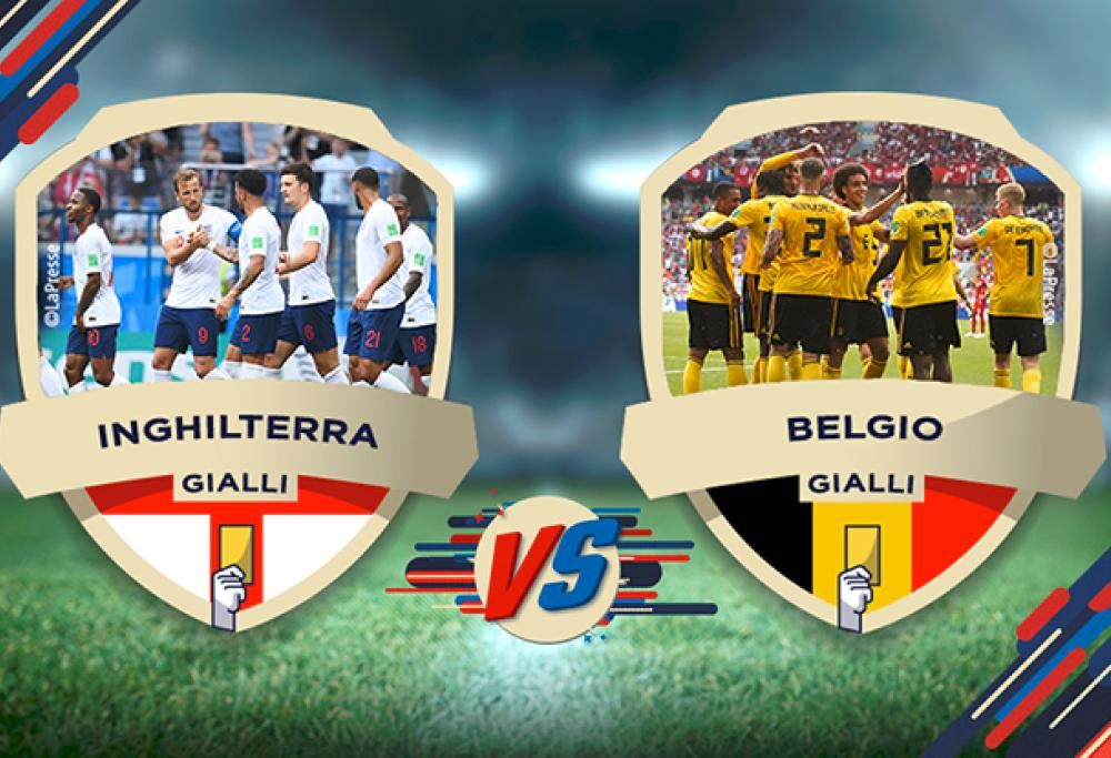 Inghilterra – Belgio, i cartellini gialli potrebbero essere decisivi per il primato nel Gruppo G.