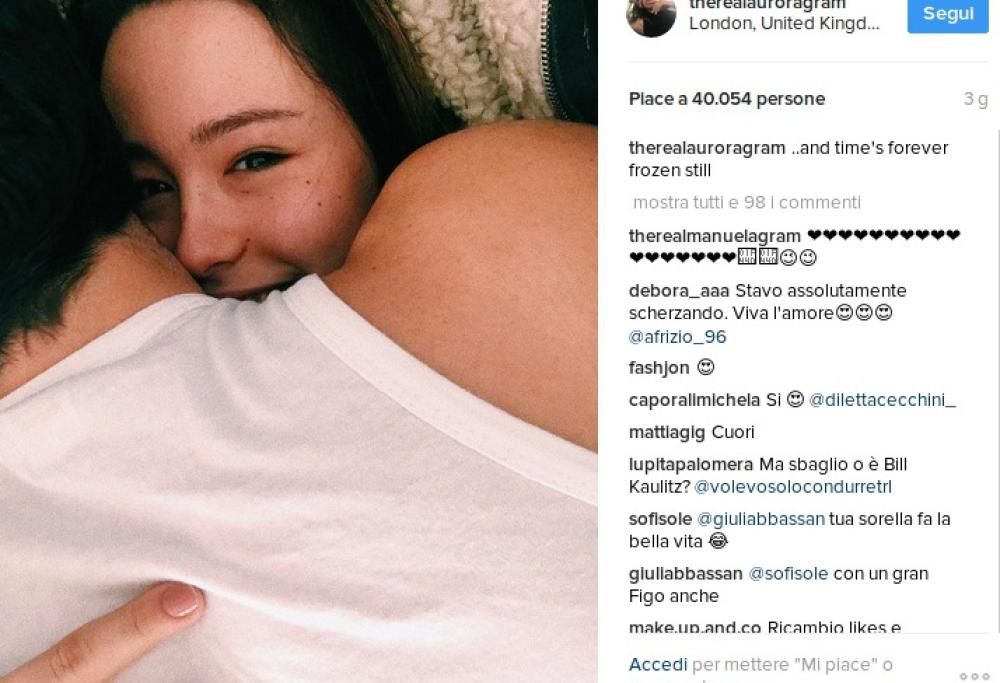 Aurora Ramazzotti, è sbocciato l’amore