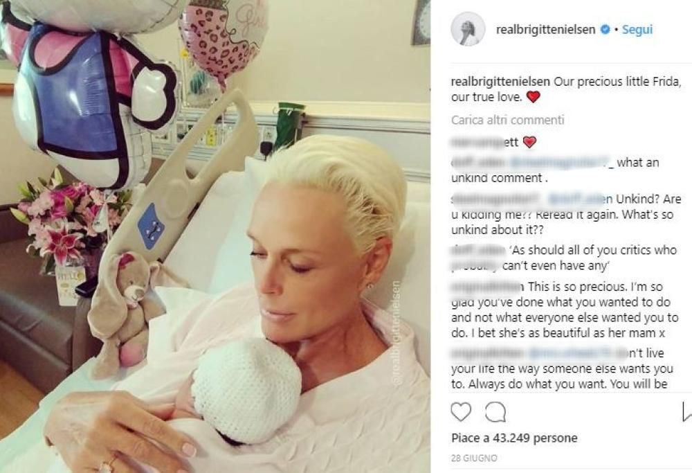 Brigitte Nielsen, mamma a 54 anni, rivela: “Ho congelato gli ovuli quando ne avevo 40”