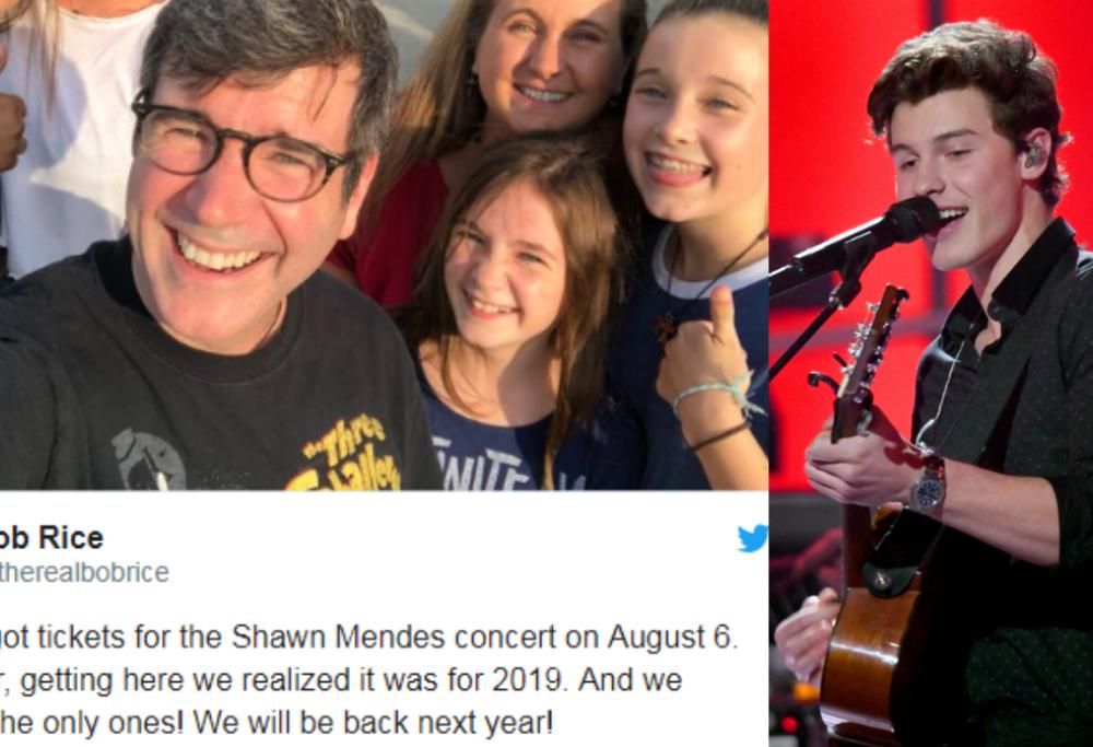 Vanno al concerto di Shawn Mendes ma si rendono conto che lo show è nel 2019