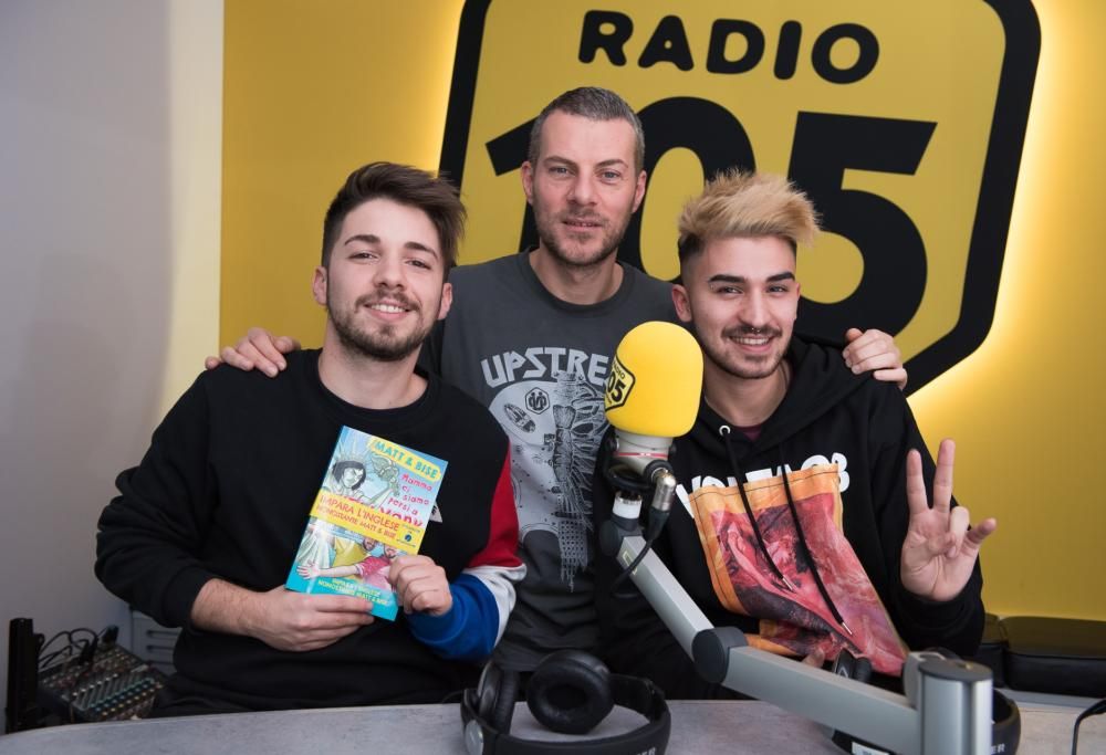 Matt & Bise,  le foto dell’intervista a 105 Mi Casa