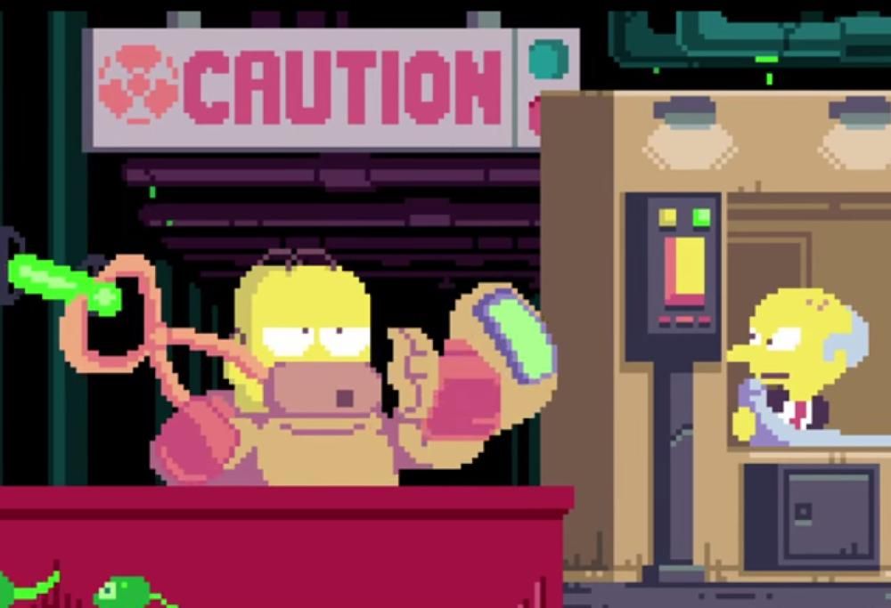 La sigla dei Simpson Pixellata!