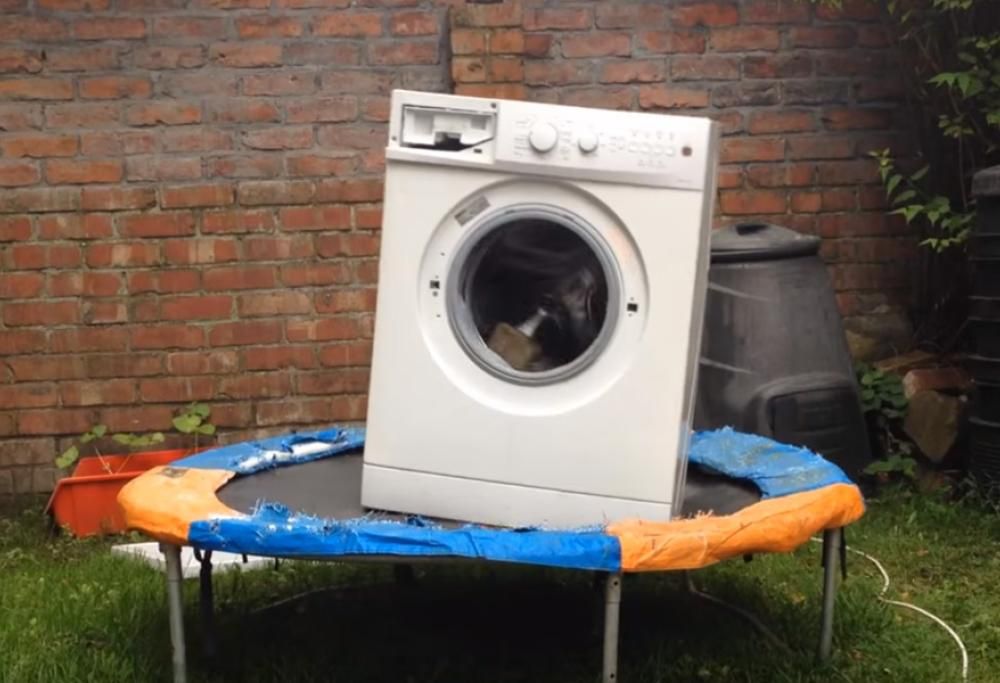 Alle lavatrici piace rimbalzare sul trampolino!
