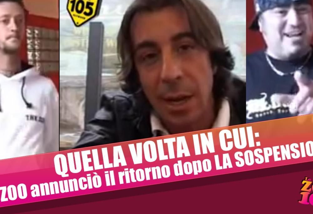 QUELLA VOLTA IN CUI: Lo Zoo annunciò il ritorno dopo LA SOSPENSIONE
