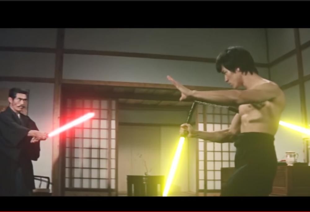 E SE BRUCE LEE AVESSE USATO LE SPADE LASER?