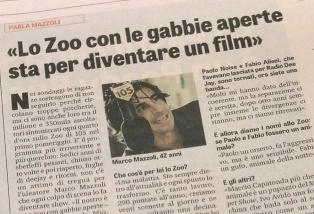 L’articolo della  Gazzetta dello Sport sullo Zoo!