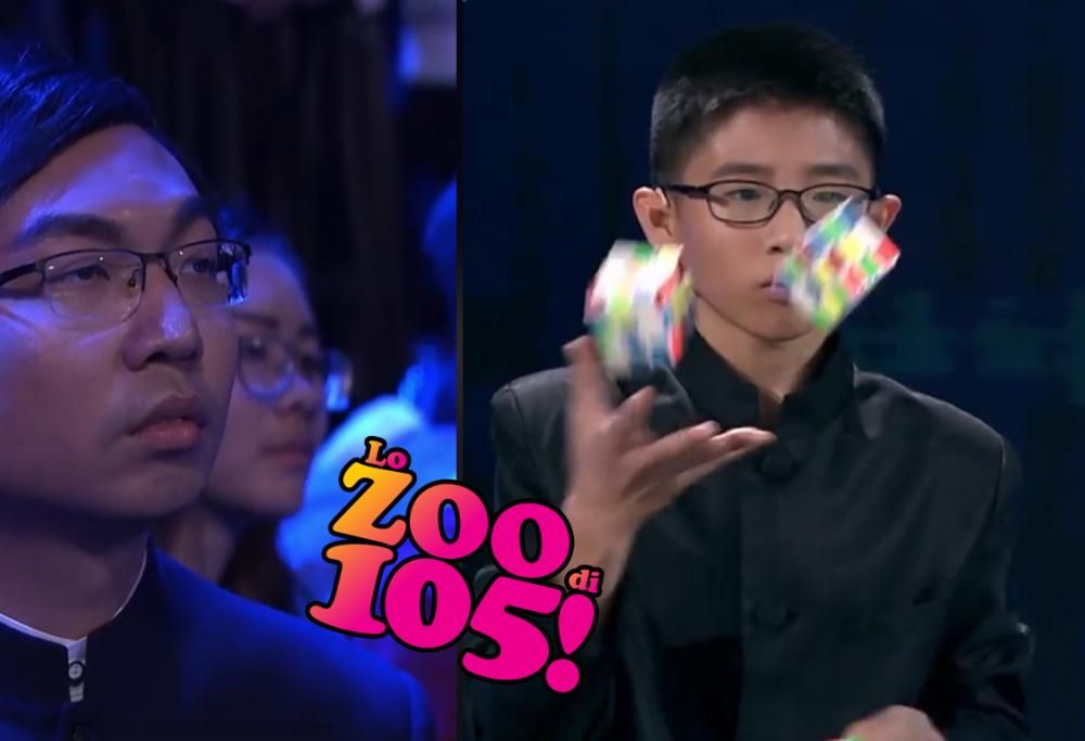 13enne Cinese risolve 3 Cubi di Rubik mentre li lancia in aria