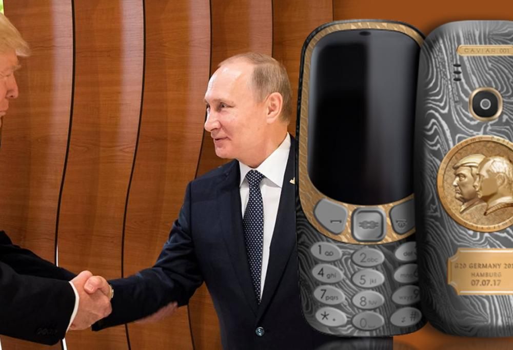 IL NOKIA 3310 HA UN NUOVO VOLTO, ANZI DUE, QUELLO DI PUTIN E TRUMP E COSTA 2.160€
