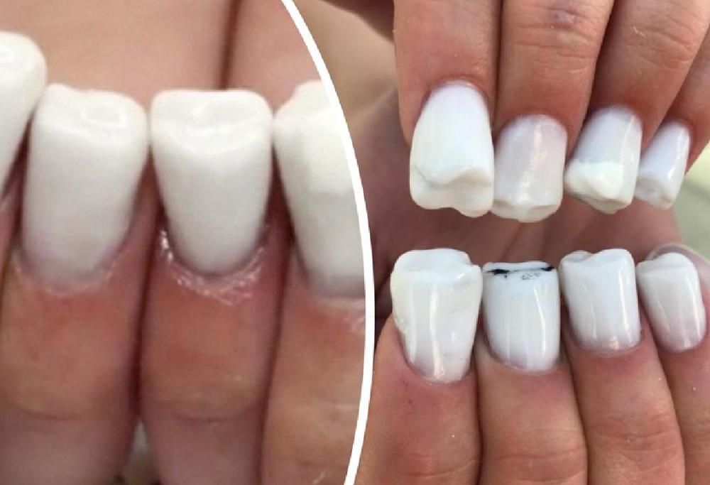 UNGHIE A FORME DI DENTI: Ecco cosa va di moda adesso!