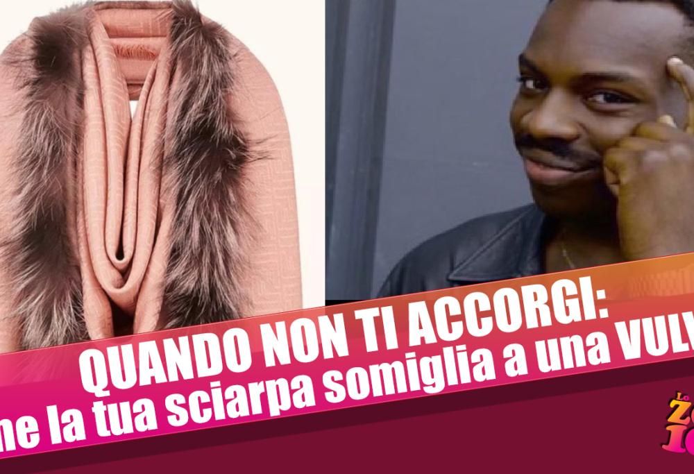 QUANDO NON TI ACCORGI: Che la tua sciarpa somiglia a una VULVA