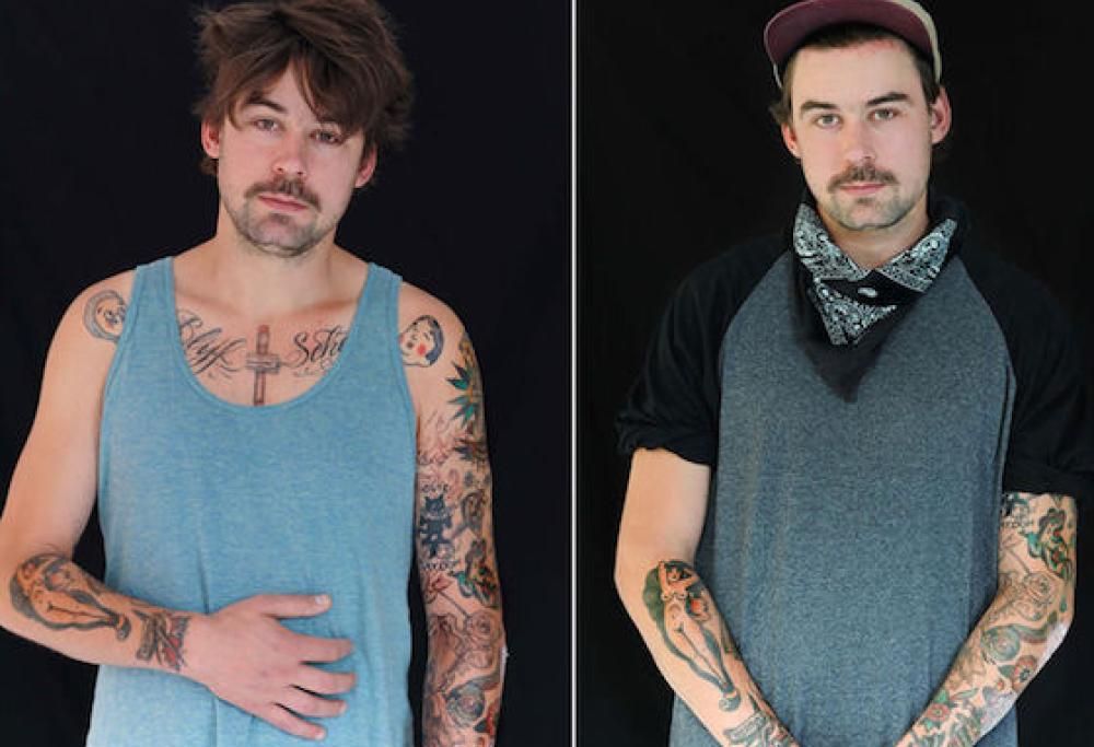 II fotografo che ha messo a confronto i volti appena svegli e quelli a fine giornata