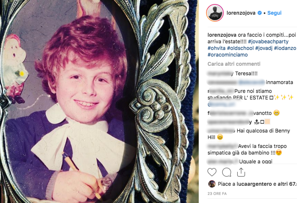 Ecco Jovanotti da bambino… e i fan impazziscono
