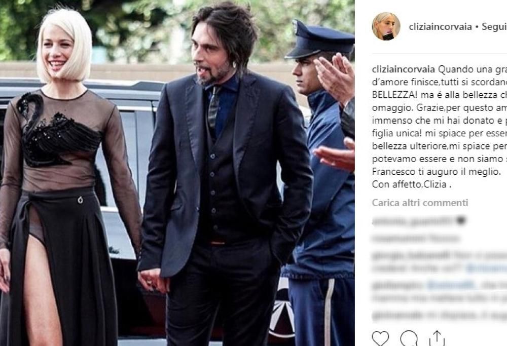 È finito l’amore tra Francesco Sarcina e Clizia Incorvaia