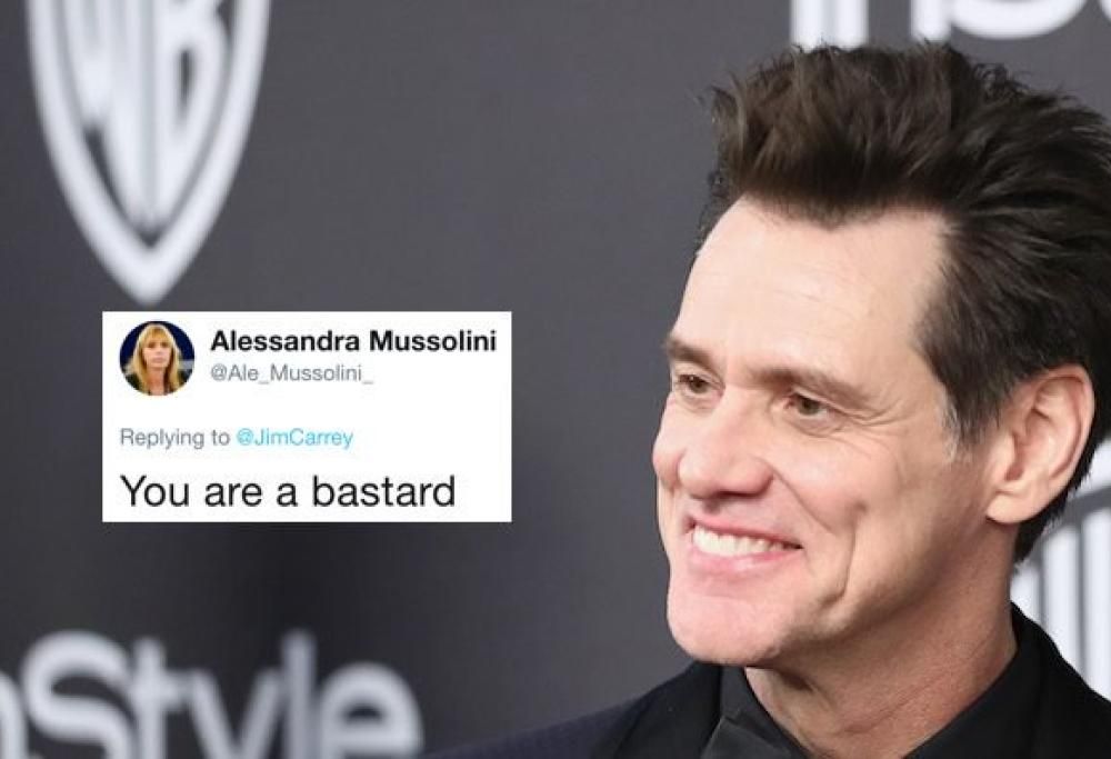 Alessandra Mussolini contro Jim Carrey: “Sei un bastardo!”