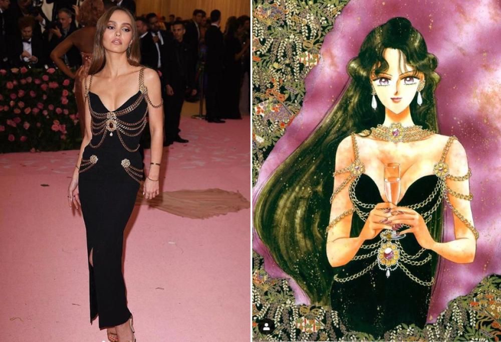 Al MET Gala la figlia di Johnny Depp indossa l’abito di Sailor Pluto