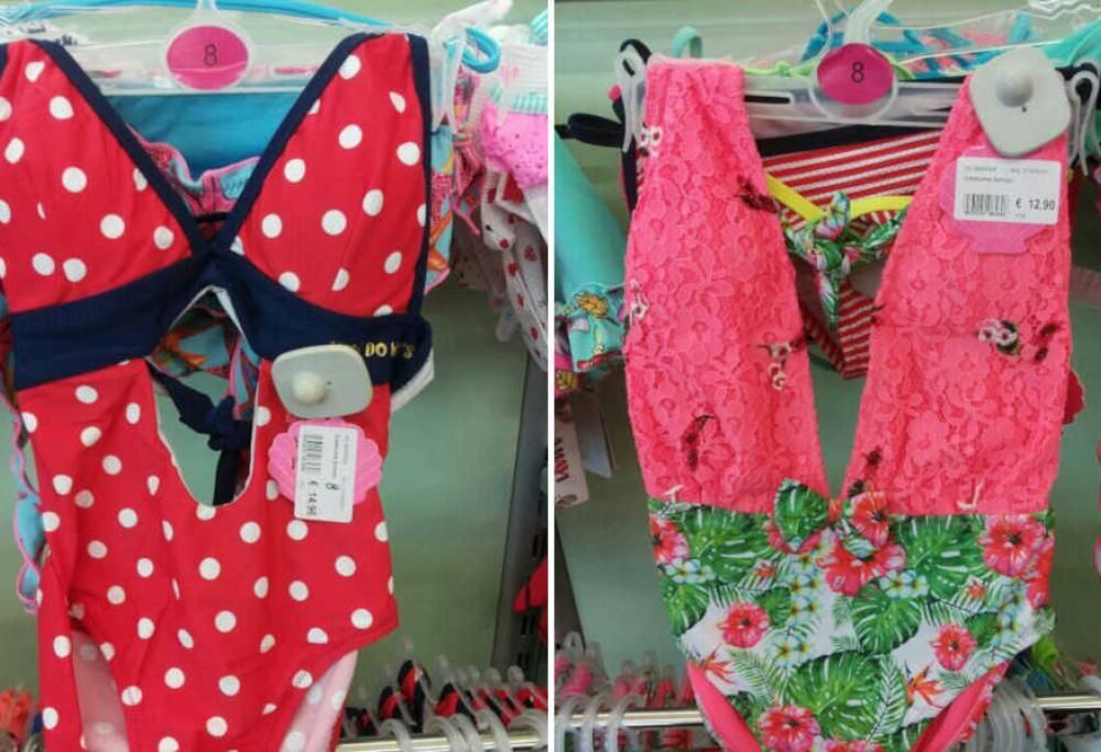 Costumi per bimbe con reggiseno imbottito: la denuncia di una mamma