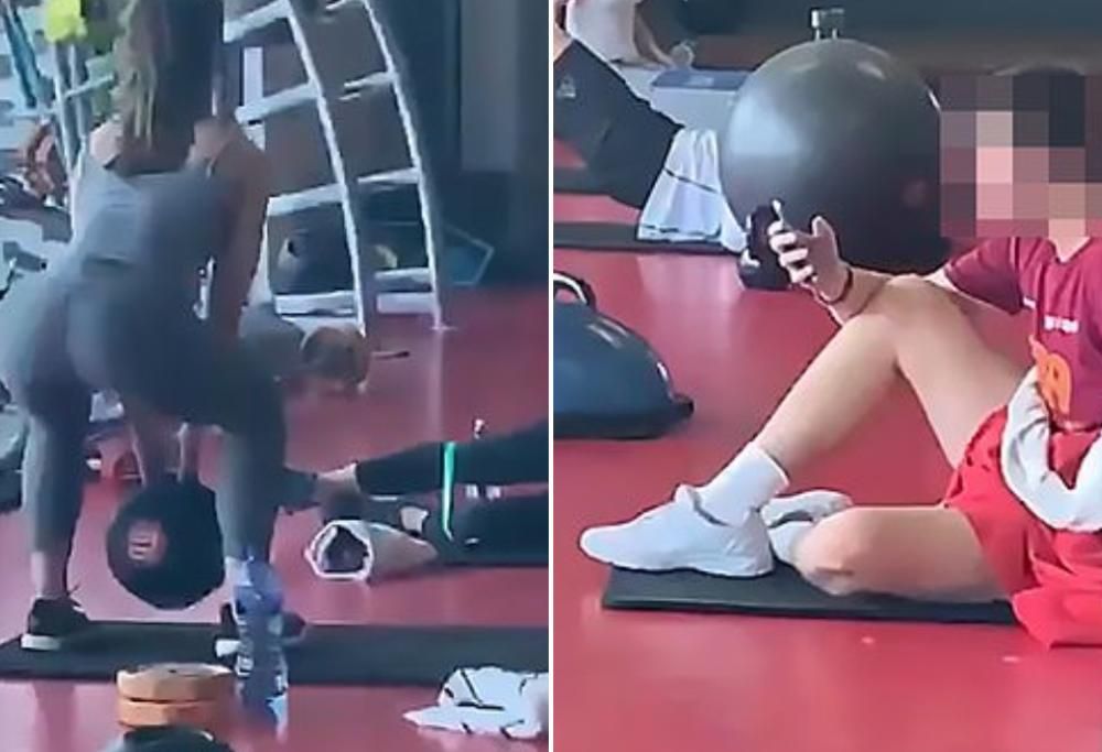 Si masturba in palestra guardando una donna che fa squat: bandito a vita