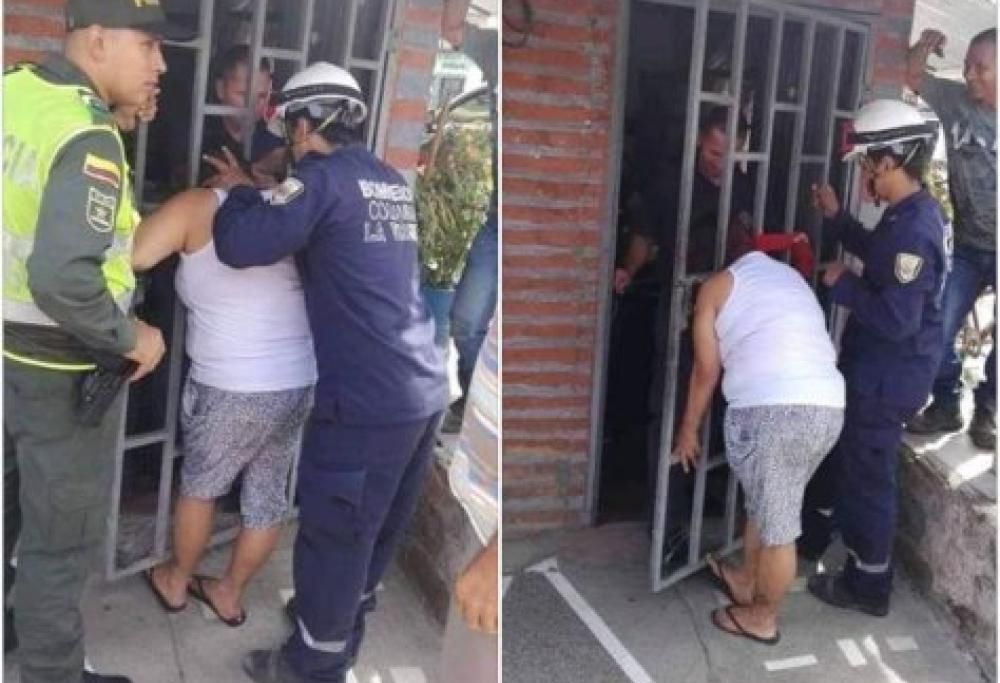 Donna resta bloccata fra le sbarre del cancello per 5 ore mentre cercava di spiare il vicino!