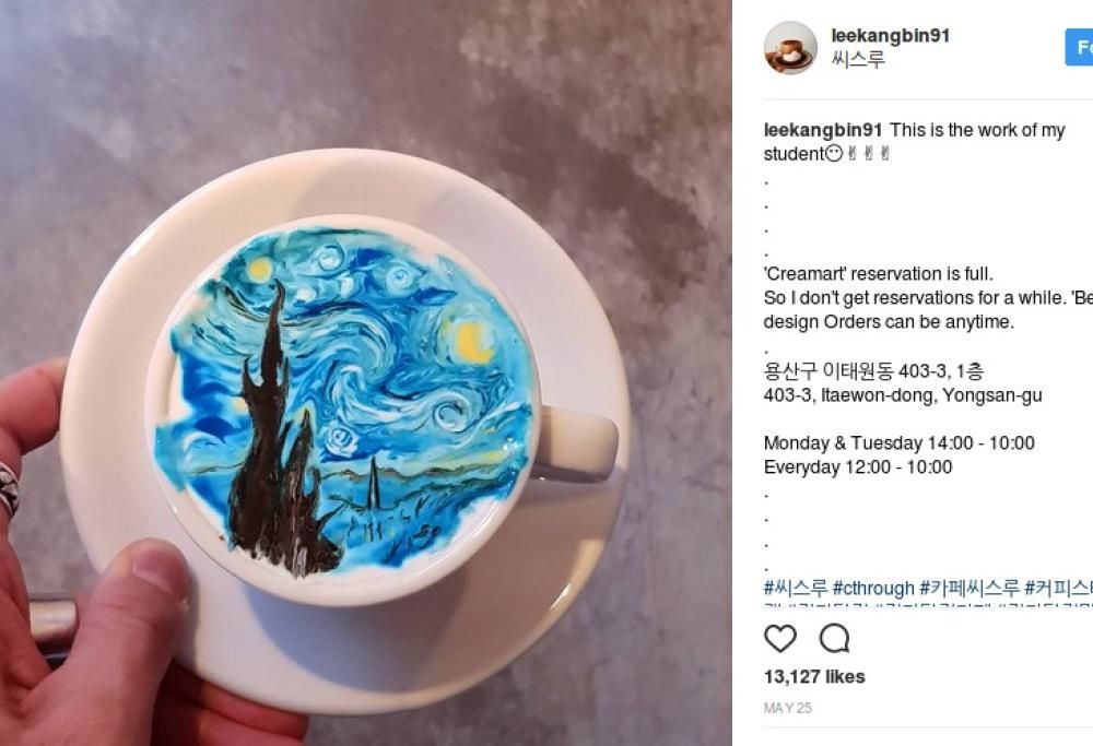 Cappuccini come opere d’arte: ecco le creazioni del barista-artista
