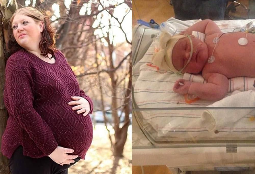 Questa mamma ha dato alla luce una bambina di 7 chili!