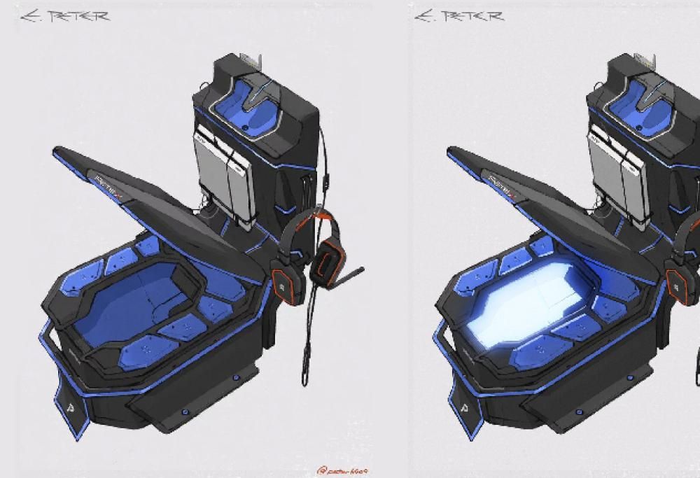 Uomo progetta il primo “cesso da gaming” superaccessoriato e con i led!