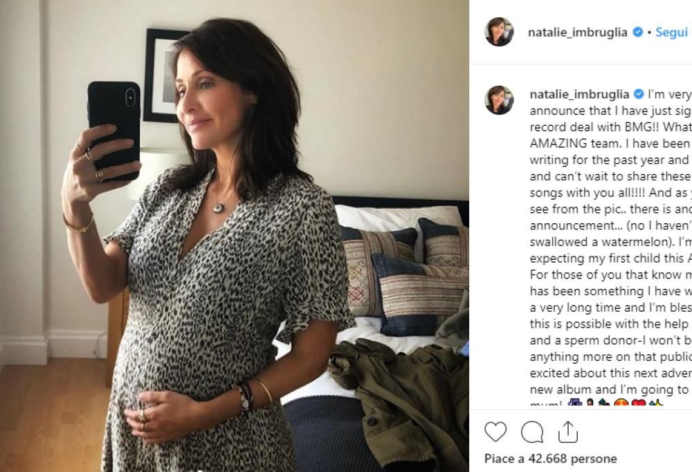 Natalie Imbruglia incinta: “Diventerò mamma grazie a un donatore!”
