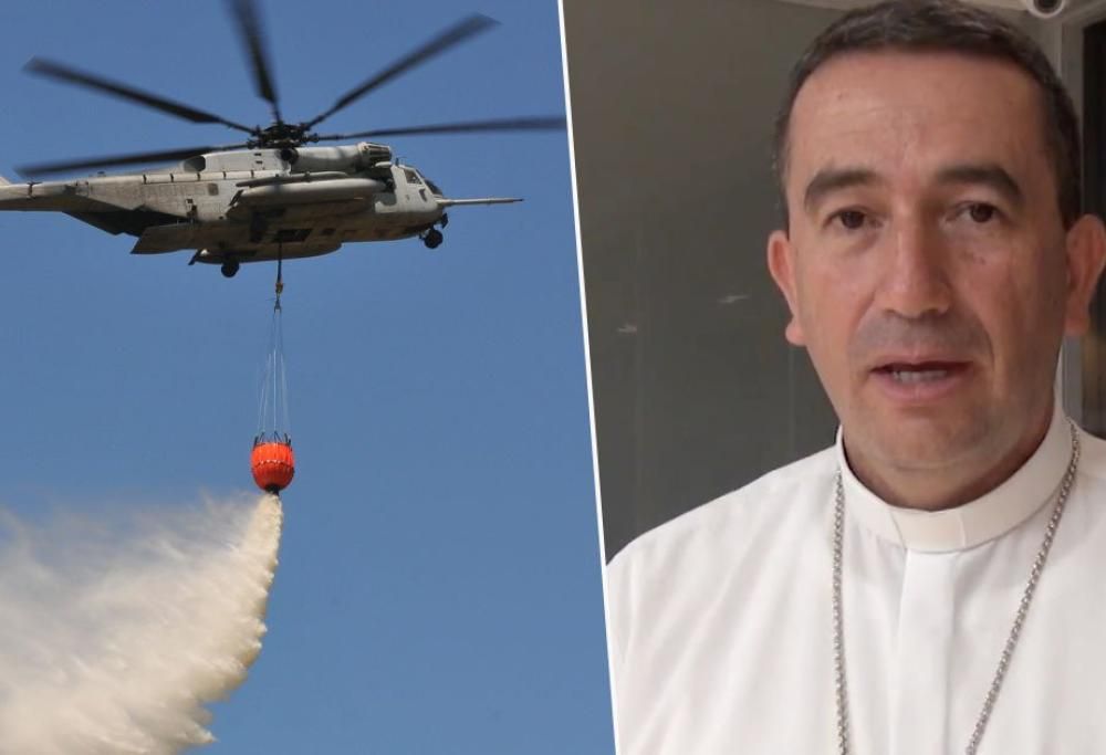 Vescovo progetta di versare acqua santa da un elicottero per esorcizzare una città!