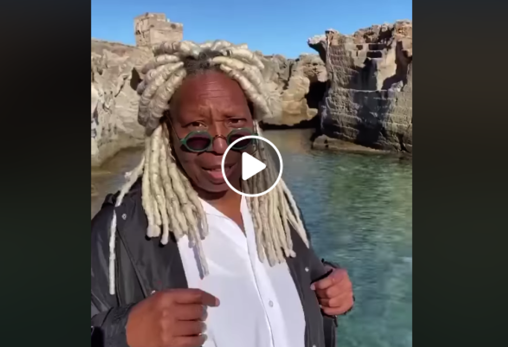 Whoopi Goldberg vorrebbe una casa in Puglia: “Questo posto l’ha fatto Dio”