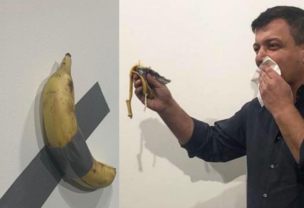 Cattelan: “Non mi importa se la banana è stata mangiata, conta l’idea”
