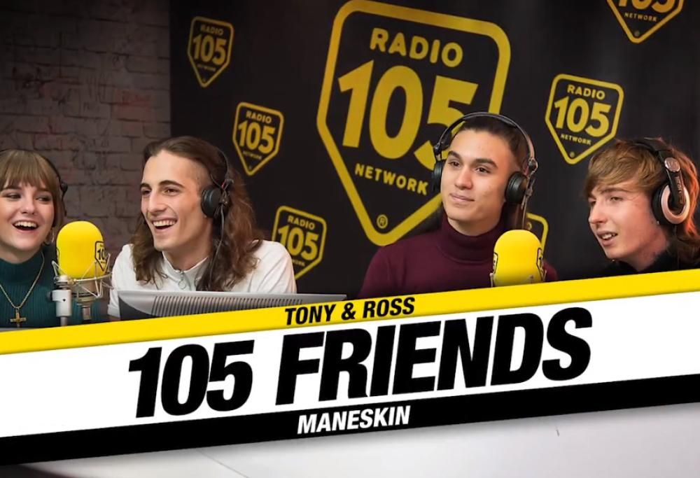 I Maneskin a 105 Friends: “la nostra vita e’ cambiata molto, siamo noi che siamo rimasti gli stessi”