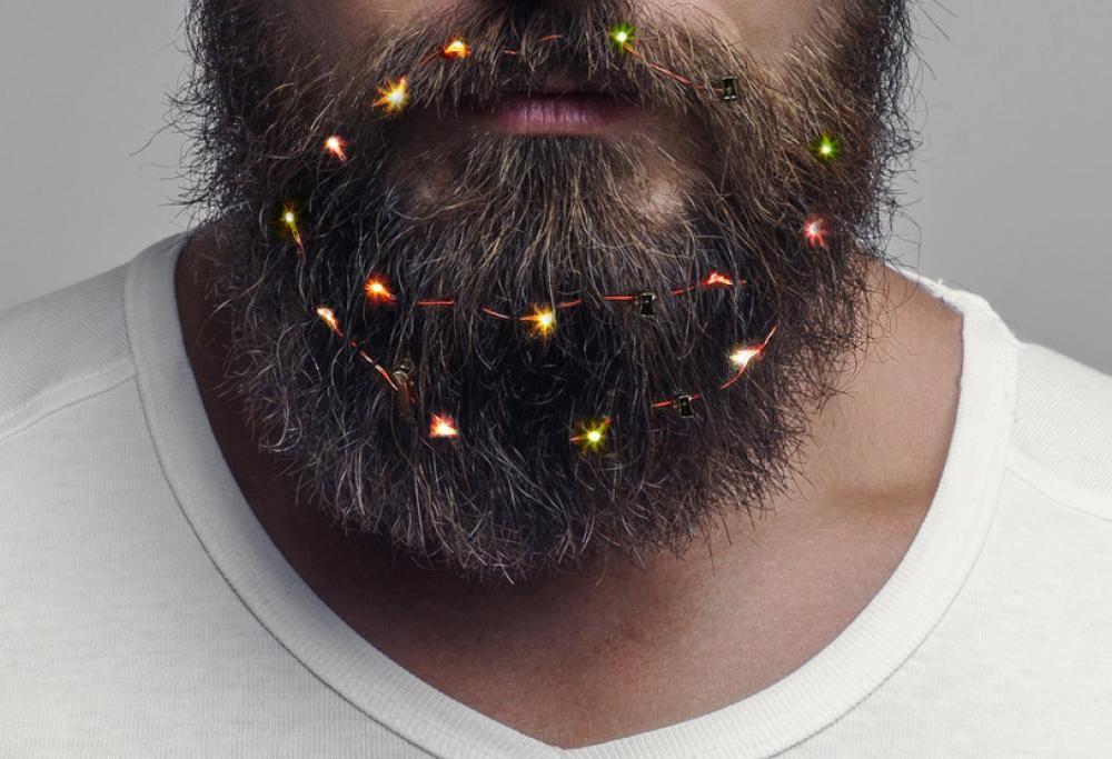 Arrivano le luci di Natale per la vostra barba!