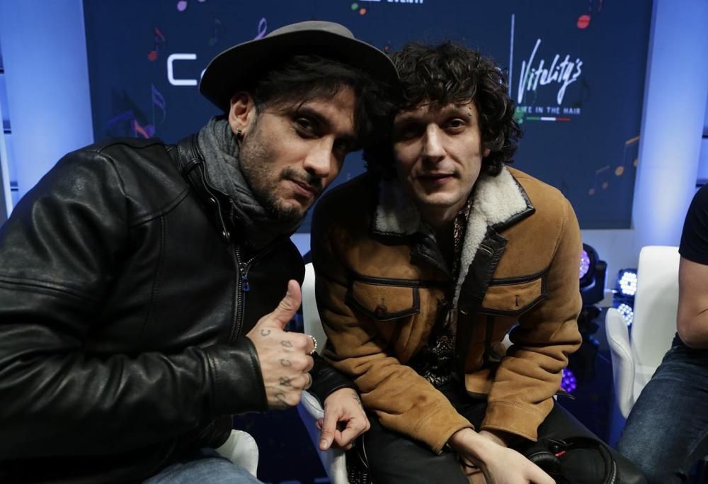 Sanremo 2018, Ermal Meta e Fabrizio Moro con Max Brigante a Casa Sanremo: le foto