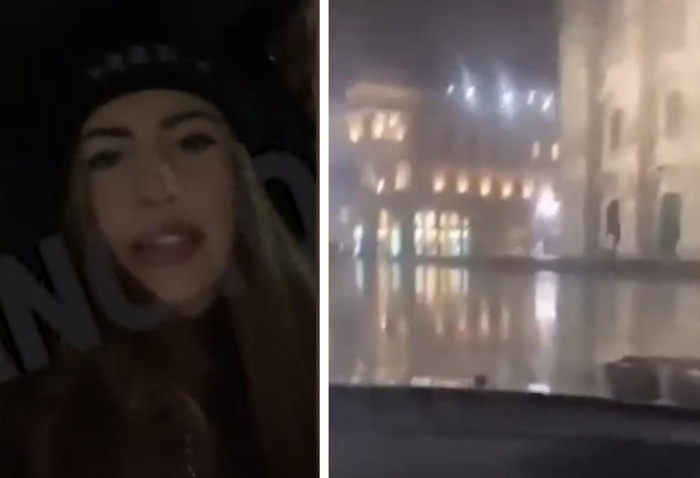 Bravata con l’auto in piazza Duomo a Milano deridendo la sicurezza