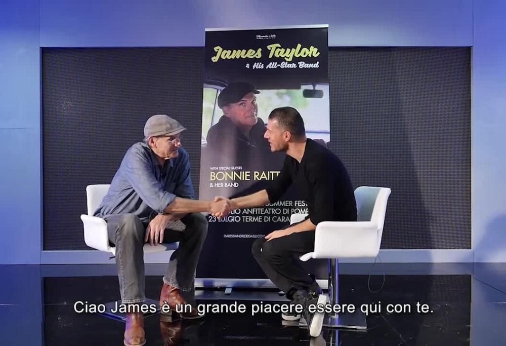 Sanremo 2018, James Taylor a 105 Mi Casa: “Ecco cosa amo di più dell’Italia”