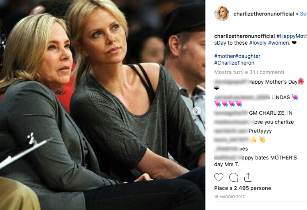 Charlize Theron: “Ho una madre incredibile, senza di lei non so che tipo di donna sarei”