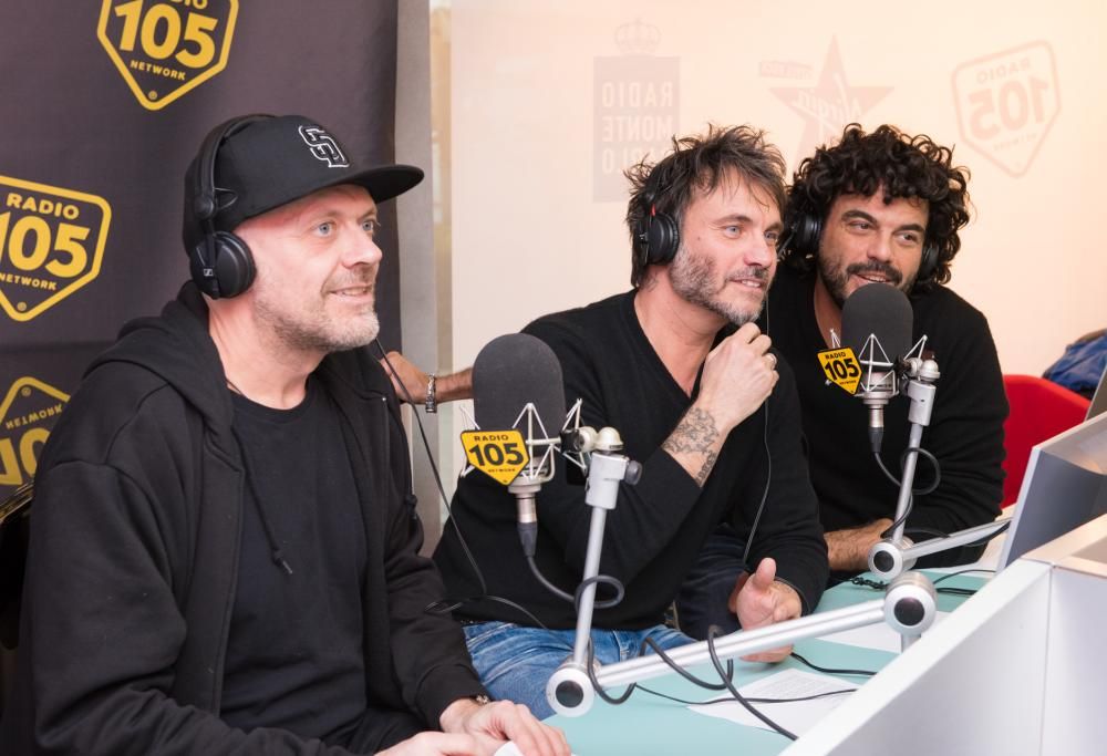 Il trio Max Pezzali, Nek e Francesco Renga di nuovo a 105 Mi Casa: le foto
