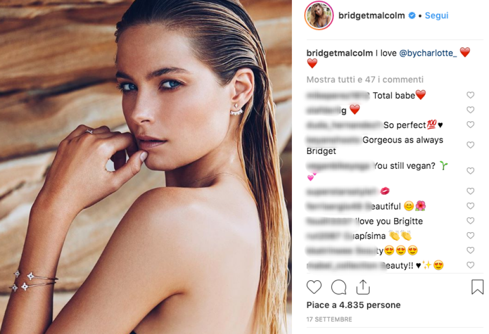 La top Bridget Malcolm accusa Victoria’s Secret: “Ti spingono a morire di fame”