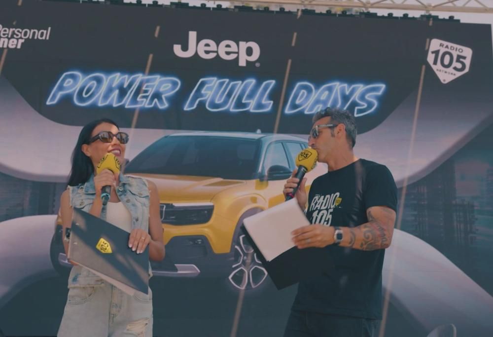 Ai “Power Full Days” abbiamo fatto il pieno di energia con la Nuova Jeep® Avenger, Radio 105, Mypersonaltrainer e tanti ospiti | IL VIDEO