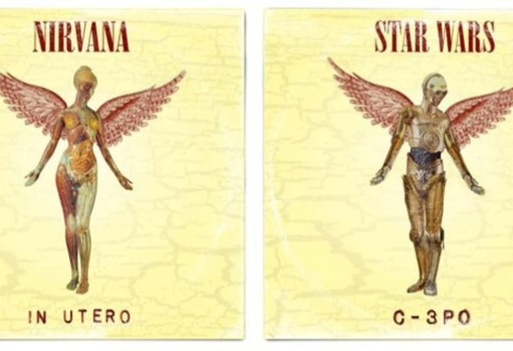 Come sarebbero le copertine degli album più famosi con i personaggi di Star Wars