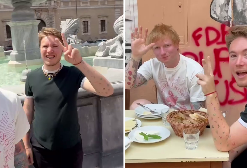 Ed Sheeran alla scoperta di Roma: a fargli da cicerone c’è Alfa