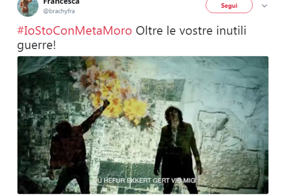 #IoStoConMetaMoro: l’hashtag a difesa della coppia domina sui social nella seconda serata di Sanremo
