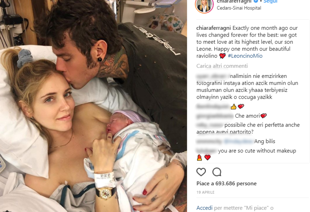 Ecco perché Chiara Ferragni “condivide” spesso suo figlio sui social