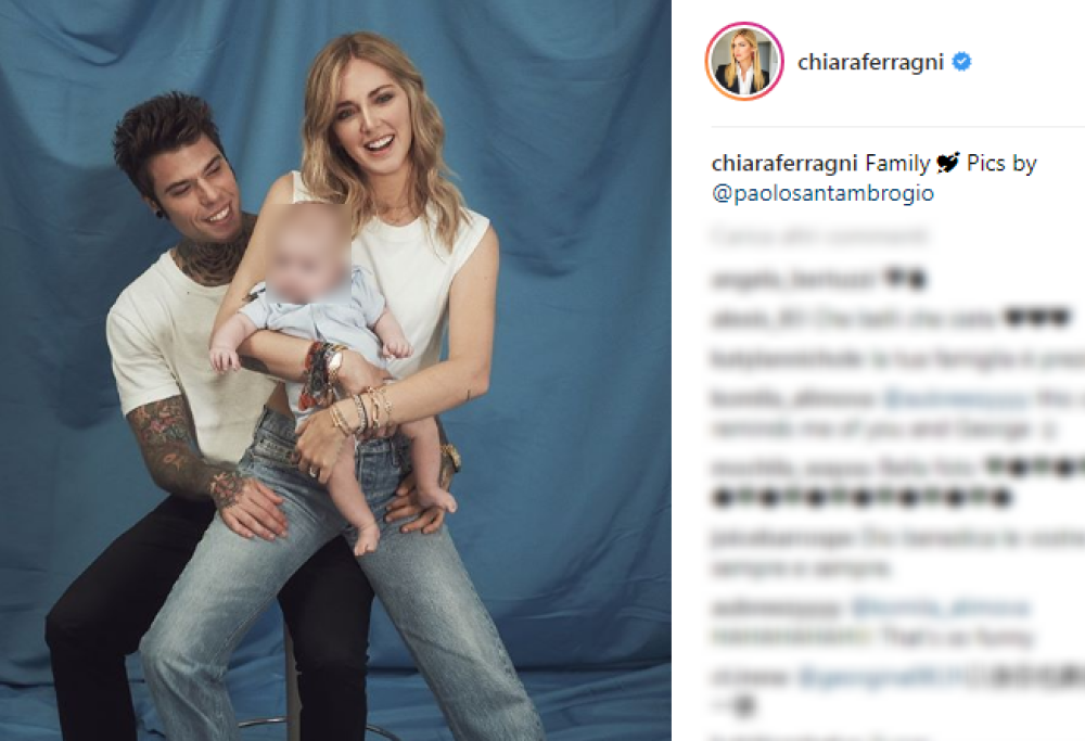 Fedez: ritratti di famiglia ufficiali con Chiara e Leone
