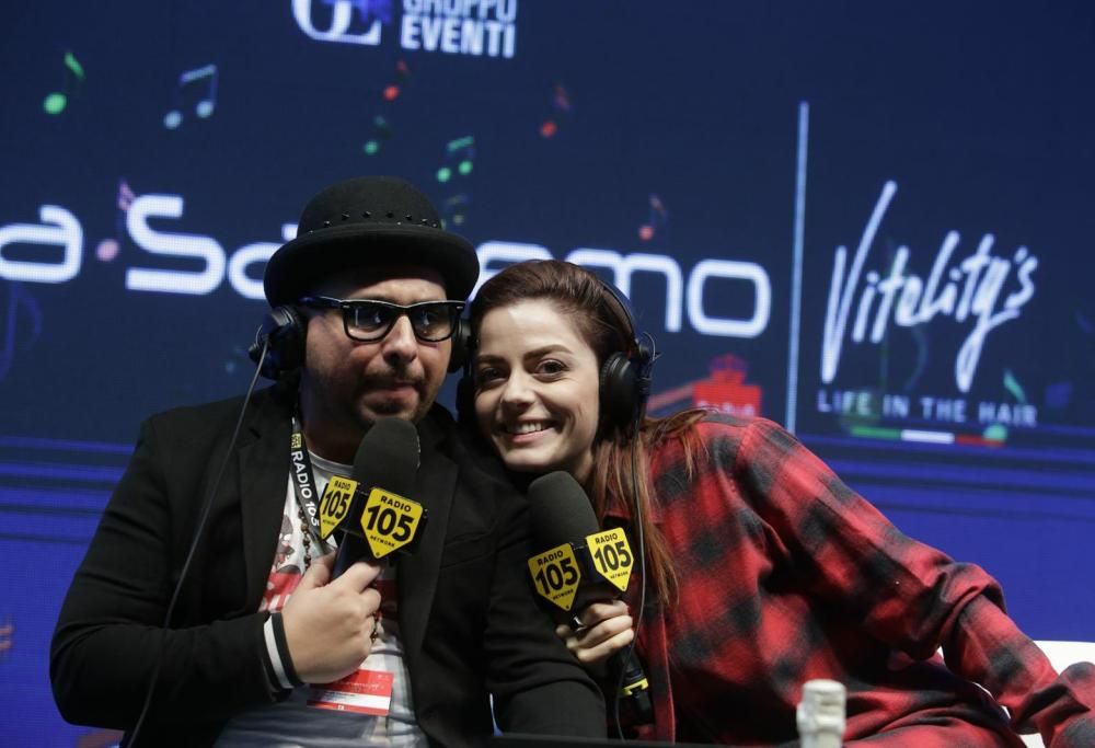 Sanremo 2018, Annalisa con Alan Caligiuri a Casa Sanremo: le foto